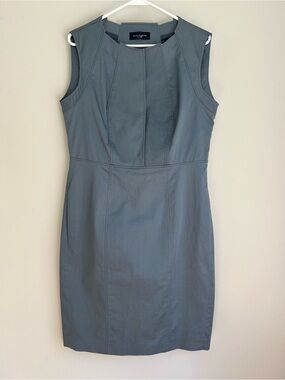 Piazza Sempione Cotton Blend Sleeveless Bodycon Sheath Dress Medium to Large